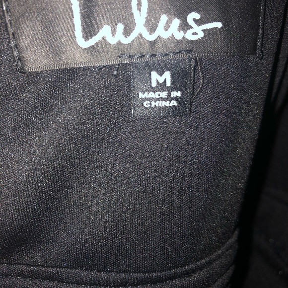 Lulus Karina Black and Blue Embroidered Peplum Dress - Picture 5 of 7